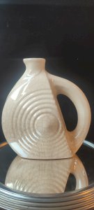 Pichet , vase vintage céramique craquelée 