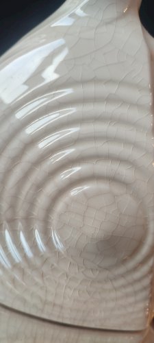 Pichet , vase vintage céramique craquelée 