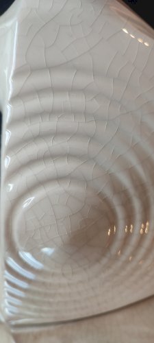 Pichet , vase vintage céramique craquelée 