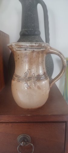 Pichet vintage grès au sel "LE DON" (Suzy Atkins)