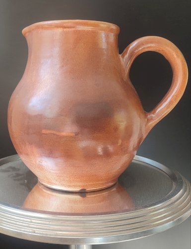 Pichet Vintage Signé Les Grottes Dieulefit , 1950