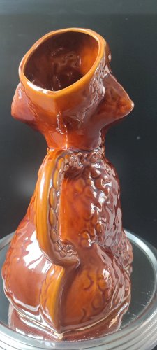 Pichet zoomorphe en céramique chien caniche années 50–60 