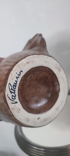 Pichet zoomorphe en céramique Vallauris , forme coq