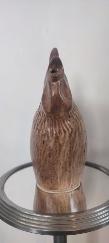 Pichet zoomorphe en céramique Vallauris , forme coq