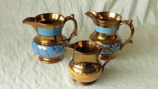 PICHETS FAIENCE DE JERSEY FIN 19 ÈME **