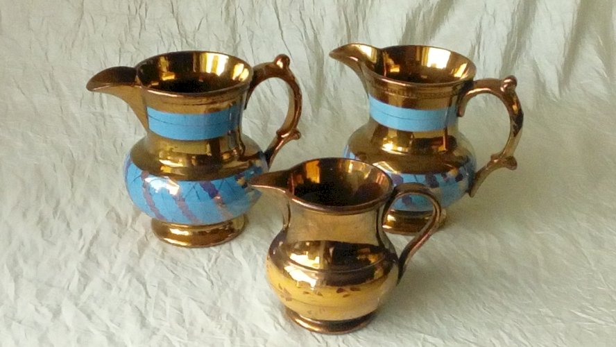 PICHETS FAIENCE DE JERSEY FIN 19 ÈME **