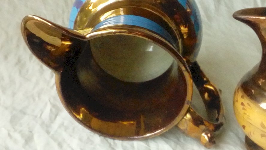 PICHETS FAIENCE DE JERSEY FIN 19 ÈME **