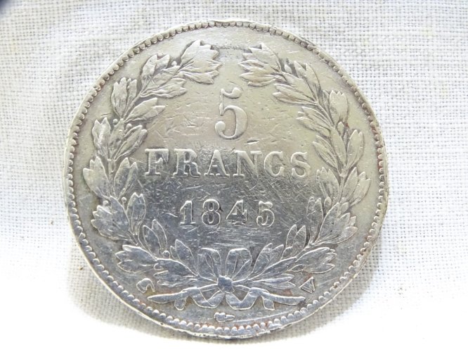 -PIECE ECU 5 Francs LOUIS PHILIPPE 1845 W MONNAIE ARGENT COLLECTION