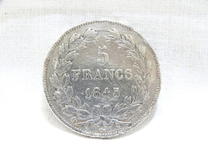 -PIECE ECU 5 Francs LOUIS PHILIPPE 1845 W MONNAIE ARGENT COLLECTION
