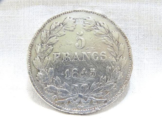 -PIECE ECU 5 Francs LOUIS PHILIPPE 1845 W MONNAIE ARGENT COLLECTION