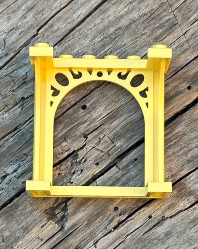Pièce/accessoire Lego arche jaune pâle