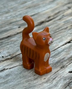 Lego piece/accessory orange cat