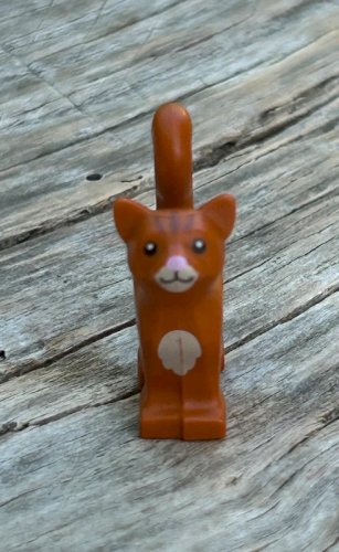 Pièce/accessoire Lego chat roux