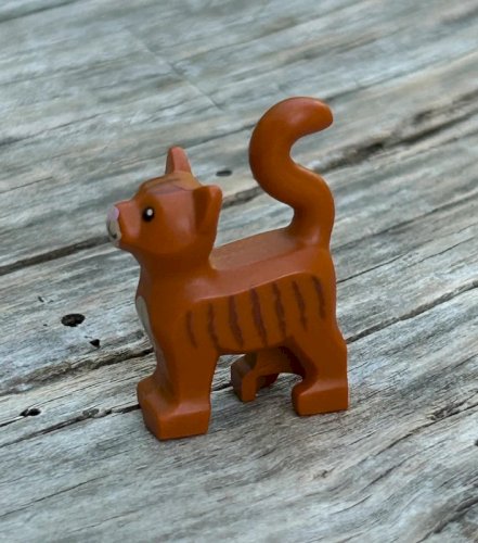 Pièce/accessoire Lego chat roux
