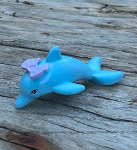 Lego blue dolphin piece/accessory