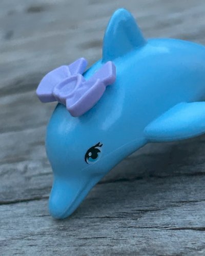 Pièce/accessoire Lego dauphin bleu