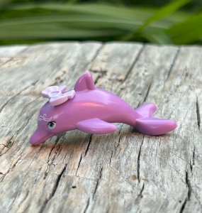 Lego dolphin piece/accessory lilac color