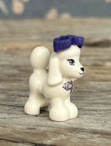 Pièce/accessoire Lego Friends caniche blanc