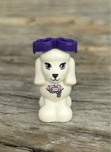 Lego Friends white poodle piece/accessory