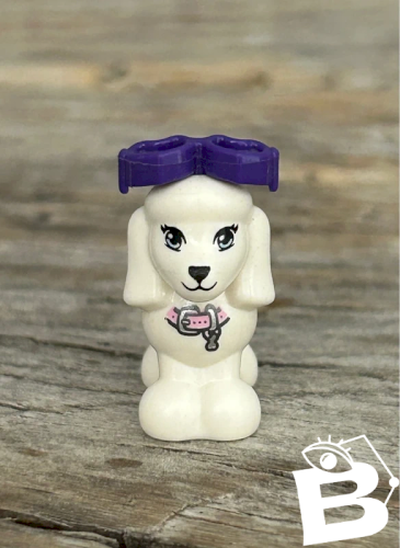 Pièce/accessoire Lego Friends caniche blanc