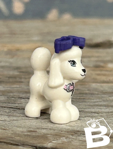Pièce/accessoire Lego Friends caniche blanc