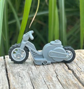 Lego piece/accessory gray motorcycle