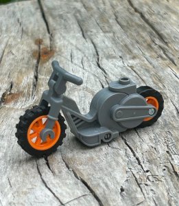 Lego accessory/part gray motorcycle