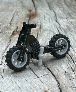Lego piece/accessory black motorcycle
