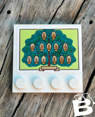 Pièce/accessoire Lego plaque arbre généalogique
