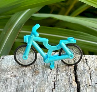 Pièce/accessoire Lego vélo bleu