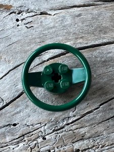 Lego green steering wheel piece/accessory