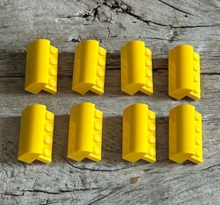 Yellow Lego building blocks