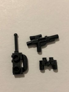 Black Lego pieces
