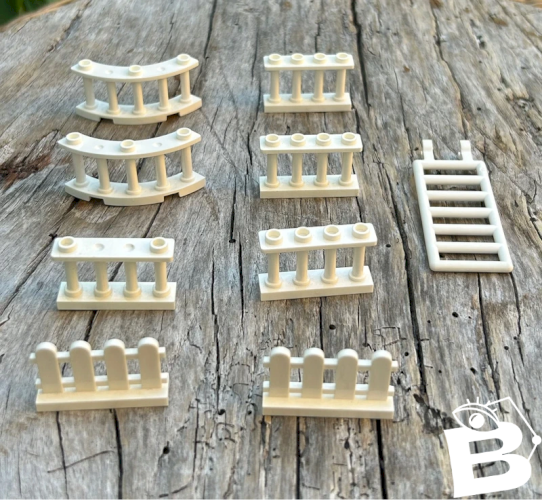 Pièces/accessoires Lego barrières blanches