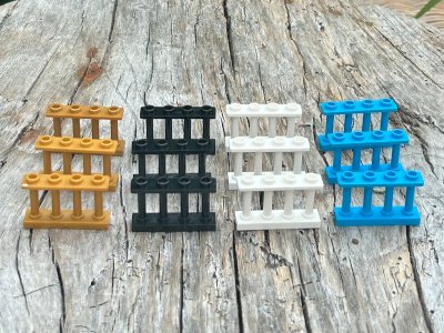 Lego pieces/accessories multicolored barriers