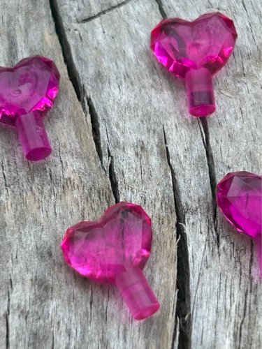 Pièces/accessoires Lego cœurs roses