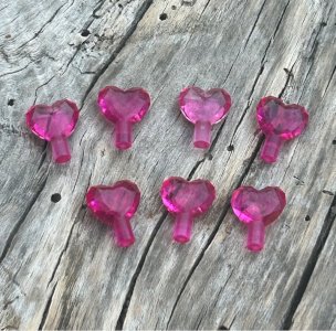 Lego pieces/accessories pink heart diamonds