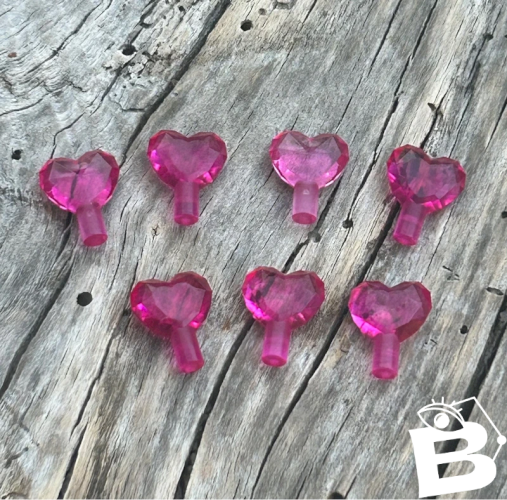 Pièces/accessoires Lego diamants cœurs roses
