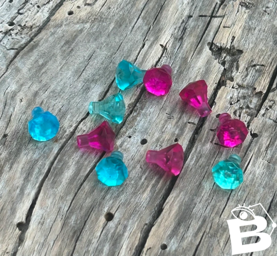 Pièces/accessoires Lego diamants roses et bleus