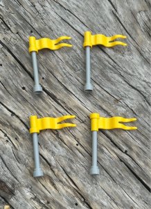 Lego parts/accessories yellow flags