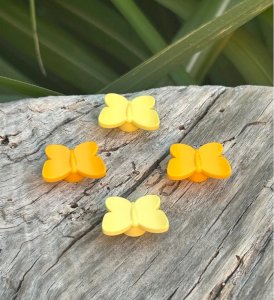 Lego pieces/accessories yellow and orange butterflies