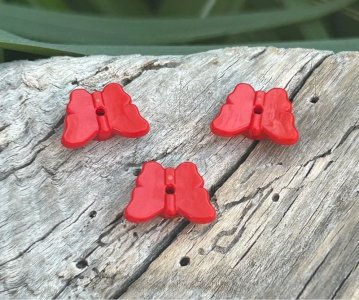Lego red butterfly pieces/accessories