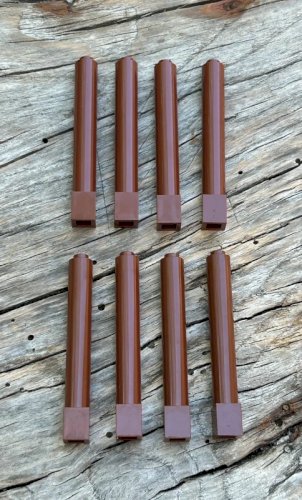 Pièces/accessoires Lego piliers marrons