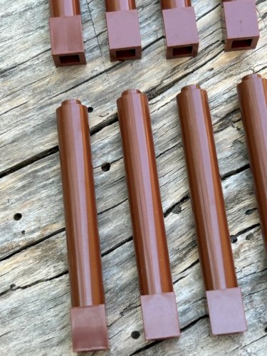 Pièces/accessoires Lego piliers marrons