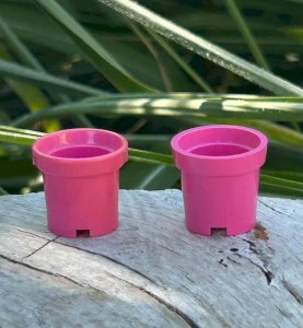 Lego pieces/accessories pink pots
