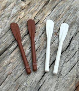 Lego brown and white train pieces/accessories