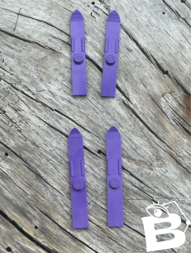 Pièces/accessoires Lego skis violets