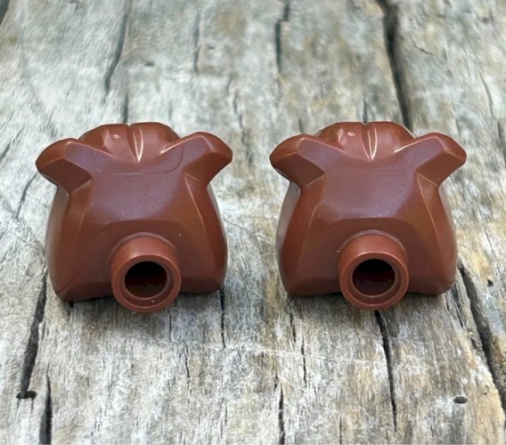 Pièces/accessoires Lego têtes de chien marrons