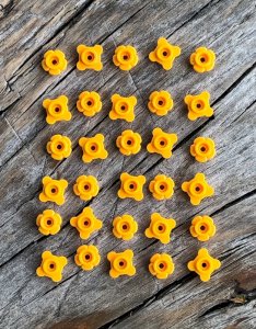 Lego parts/accessories theme jars diameter yellow flowers
