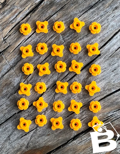 Pièces/accessoires Lego thème jars diamètre fleurs jaunes